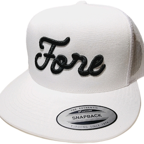 Fore Golf Flat Bill Snapback Adjustable Direct Embroidered… - Picture 2 of 5